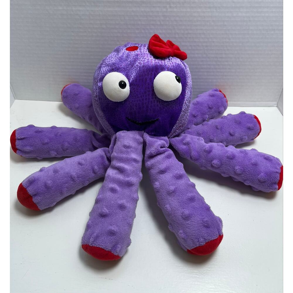 SCENTSY BUDDY RETIRED "Bubble the Octopus " plush purple/red soft friend